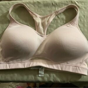Old Navy Light Pink Racerback Molded Sports Bra